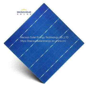 Polycrystalline solar cell 156x156 Mini Photovoltaic Cell 4.23w to 4.67w Poly Crystalline Solar Cells for sale