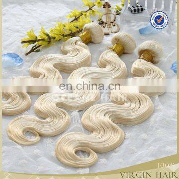 Hot sale!!beautiful color blonde hair extension most popular color 613 blonde hair weave virgin hair weave