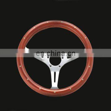 35Omm wood car steering wheel with rivets