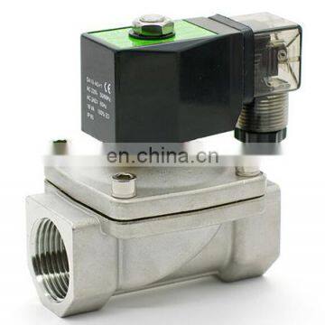 SPU series 2 way zero pressure start stainless steel normally closed 3/4" solenoid valve