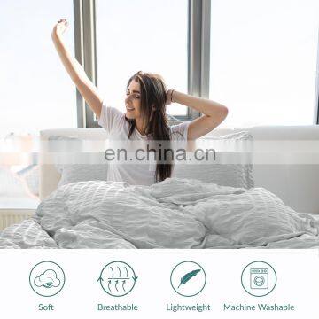 Soft Durable Washed Microfiber Fade Resistant Girl Duvet Cover Set With Zipper photo-4