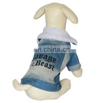 pet product jean oversalls for dogs jacket fleece clothes