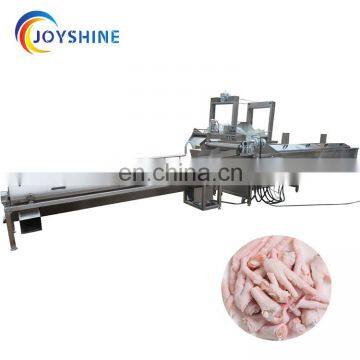 China Factory Supply 300kg/h Chicken Feet Cutter Chicken Feet Peeler Machine photo-2