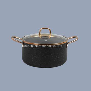 Non-stick Pressed Aluminium Casserole with Marble Coating