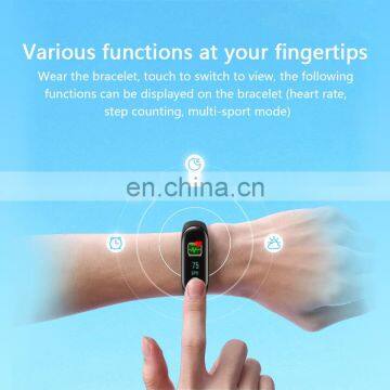 2020 Popular Overseas M5 Smart Watch Bluetooth Smart Bracelet Watch Waterproof Sport Fitness Wrist Band Silicone Wristband photo-3