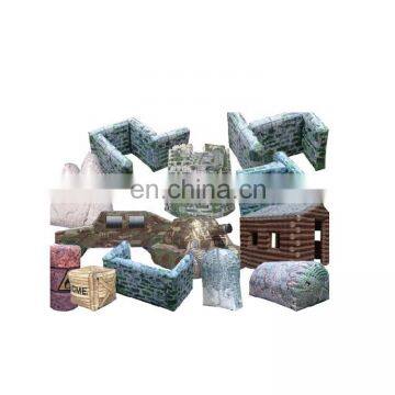 Archery Shooting Target Used Inflatable Air Bunker Set Cheap Tank Car Box Camouflage Brick Wall Inflatable Paintball Bunkers photo-2