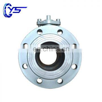 2 Parts Body ASME GB Standard WCB Ball Full Port Ball Valve With Flange Connection