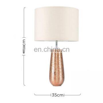Novel Modern Custom Cheap Home Decor Rose Gold Desk Lamps Ceramic Foe Hotel Bedside photo-2