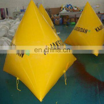 China Factory Triangle Inflatable Marker Buoy Float for Swimming Event