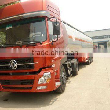 DFD4251G1 Dongfeng 6x4 prime mover and 44000L fuel tanker semi-trailer lw