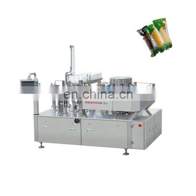 Automatic Rotary Premade Bag Vacuum Filling And Packaging Machine For Corn Stick With Water