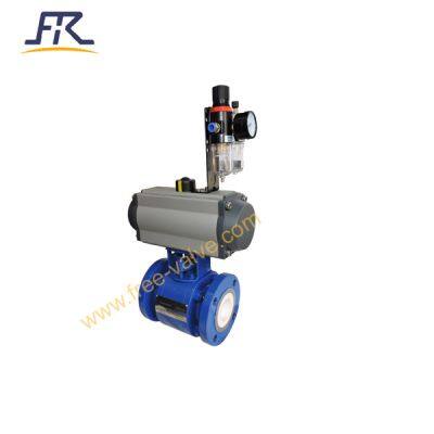Pneumatic A105 Material With Ceramic Lined Ball Valve photo-2