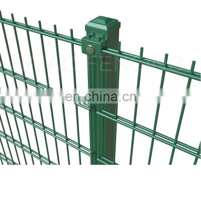 Factory supply garden fence double wire mesh fence