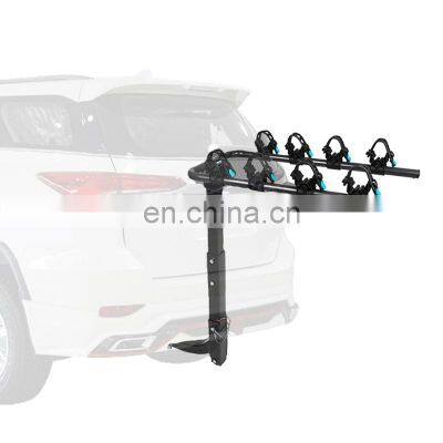 Dongsui Universal Camping Trunk 3 4 Bike Steel Rear Tow Hitch Mounted Car Bike Bicycle Rack Carrier for Suv Vehicle