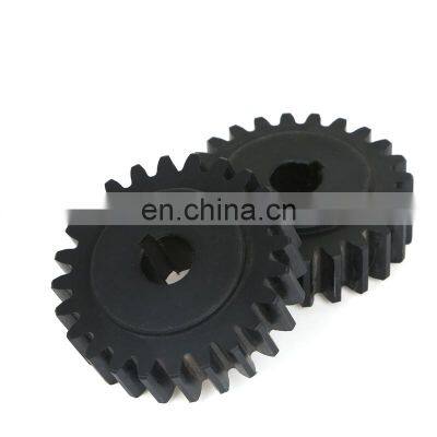 Low price high quality mould black plastic nylon ring gear wheel