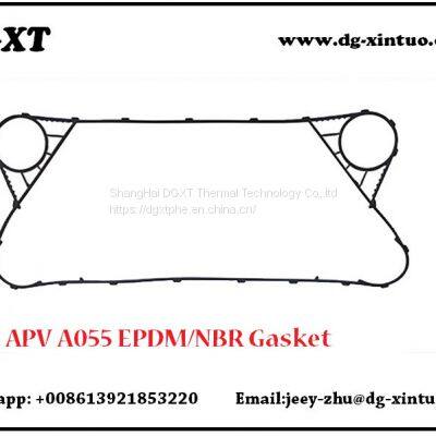 APV Equivalent A055 Heat Exchanger Gasket For sea water plate heat exchanger