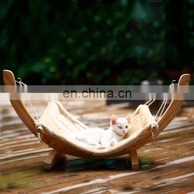 Supplies 2021 New Home Garden Warm Pet Hanging Wooden Swing 2021 Most Cat Hammock