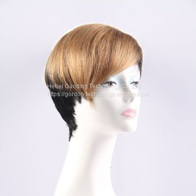 Hot Selling 1B/27 Short Human Hair Wig 100% Remy Hair