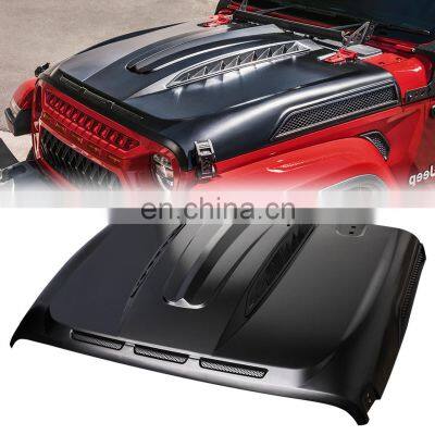 Spedking 2018 JL JT Hood Bonnet Car Offroad 4x4 Auto Accessories Car Hood for Jeep Wrangler