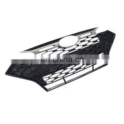 Front Honeycomb Grill Auto Parts Car Front Grill Radiator Mesh Chrome Black Frame Style for Hyundai Elantra 2019-2021 photo-4