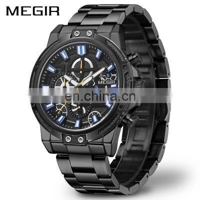 MEGIR 2108 Men's Quartz Watches Business Army Sports Chronograph Wristwatch Man Top Brand Luxury