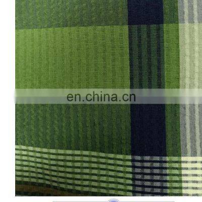 Best Selling Multiple Colors 100%polyester Stripe Shirt Seersucker Fabric photo-4