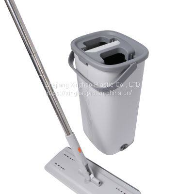 Household Hand Free 360 Easy Use Floor Cleaner Flat Squeeze Mop With Bucket Self-Cleaning Mop photo-4