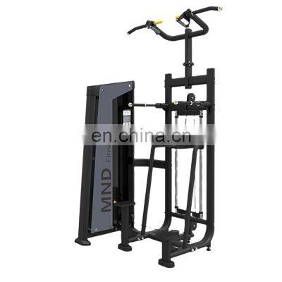 Strength machine Hot Pin Load Strength Chest Press Dip/chin assist MND-FH09 Professional multifunctional