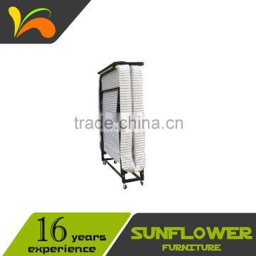 Hot Sell Metal Hotel Extra Foam Folding Bed With Head Board photo-2