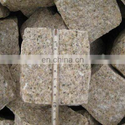 Natural Stone Outdoor Floor Tile Yellow Granite Cube 10x10x10cm Cube photo-3