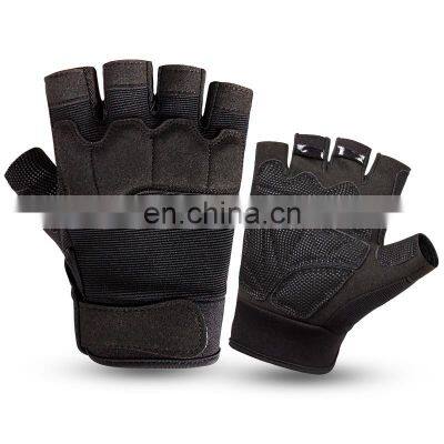 High Quality Custom Logo Ventilated Workout Fitness Weight Lifting Gym Gloves With Wrist photo-4