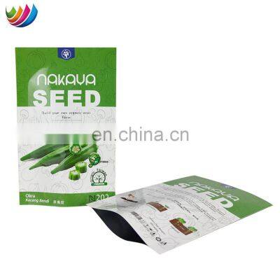 Custom Printing Smell Proof Clear vacuum Plastic Mylar Stand Up Zipper child proof mylar bags with Logo for nuts seeds packaging