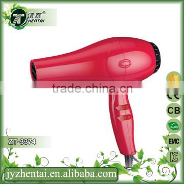 Household Hair Dryer New Style Red Color Stong Wind Hair Dryer