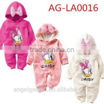 cartoon animal bulk infant rompers Climbing clothes hoodies AG-LA0016