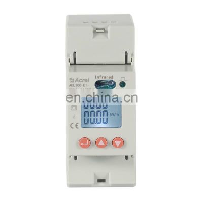 AC multifunction DIN Rail Installation modbus rs485 power consumption kwh meter din rail for ac