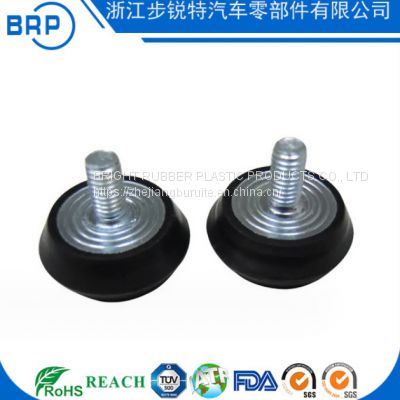 Rubber cushioning foot pad