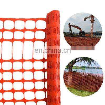 4' X100' lightweight flexible economical orange safety fence plastic construction site safety fence