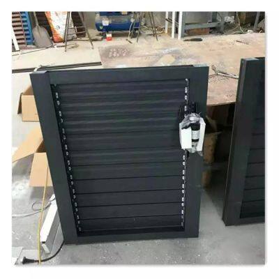 Customized Electric Louver Window Prices Security Outdoor Sunshade Aluminum Louvers for Wall Decoration