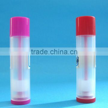 Clear PP lip balm tube 5G,14G