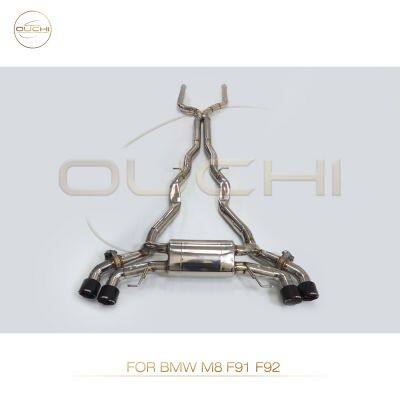 304 Stainless Steel Cat-Back Exhaust System for BMW M8 F91 F92/ X3 Upgrade X3M/ X3M F97/X5 M60I Performance Exhaust Electronic Valve With Tips