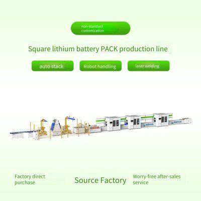 square shell battery assembly line, industrial and commercial energy storage module pack production equipment, production line full - case delivery, lithium - ion battery
