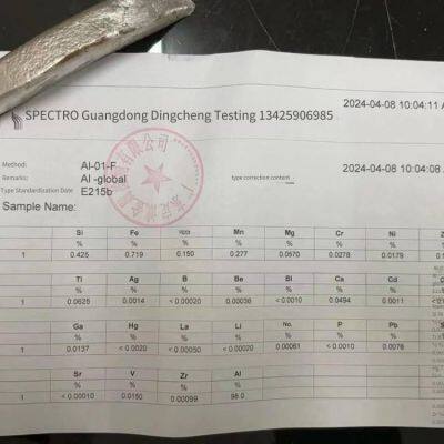 Deoxidized Aluminum Blocks With 98% Aluminum Content From Guangxi / Aluminum Ingots Cut Into Square Aluminum Blocks photo-3