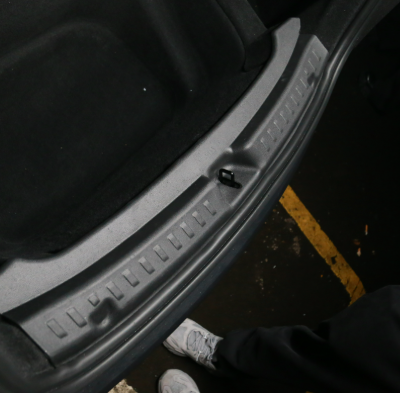 25 Model Y Juniper Trunk Door Sill Protective Board - 3M Adhesive Backing, 2mm Thick ABS Plastic photo-4