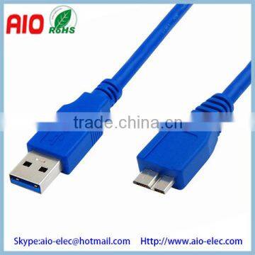 fully backward compatible with USB 2.0/1.1 devices and computers 5Gpbs USB 3.0 A Male to Micro B Male Cable