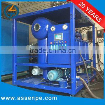 PLC touch sreen type vacuum Transformer Oil Dehydration system plant