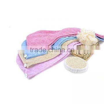 Microfiber Cloth Warp Knitted Cloth Hair Drying Cap