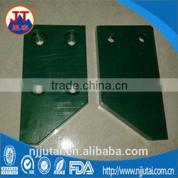 CNC drilled UHMWPE pads