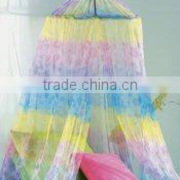 Dreamlike colorful mosquito net