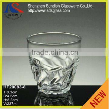 8oz Machine Pressed Glass Cup HF20083-8