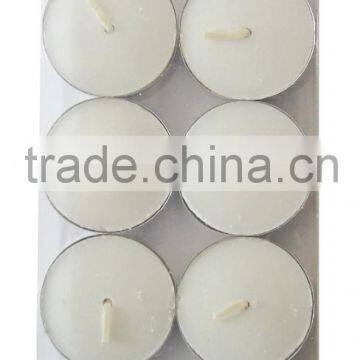 white plain tealight candles